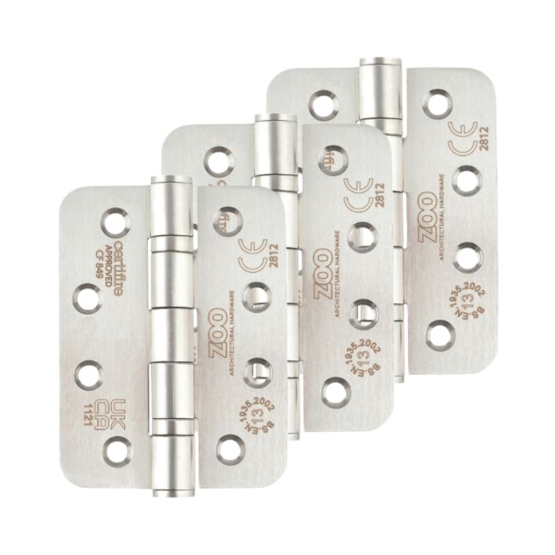 Zoo Grade 13 Hinges Pack of 3 Radius Corner