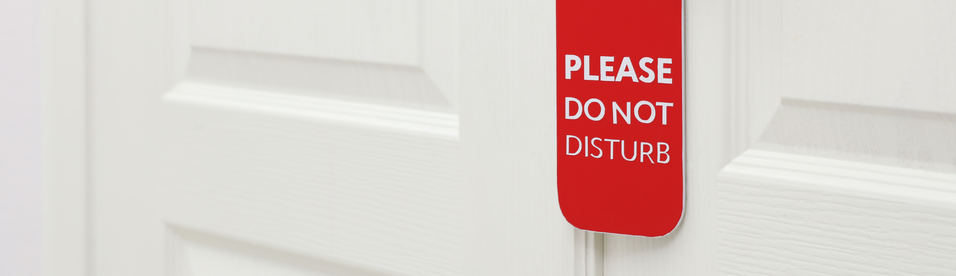 please do not disturb sign on door