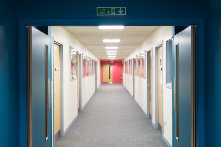 school corridor