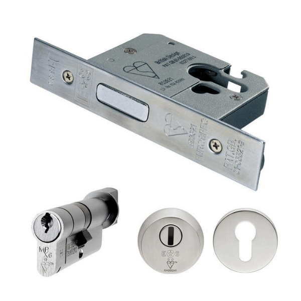 Euro profile BS cylinder & thumbturn deadlock 76mm