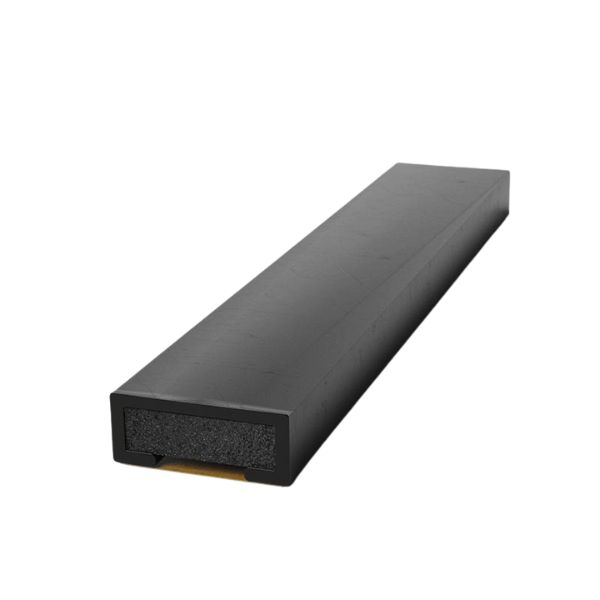 Black Pyroplex fire only intumescent strip 10mm