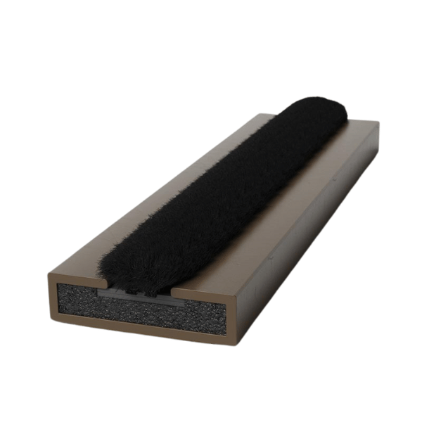Brown Pyroplex Pile intumescent strip 15mm