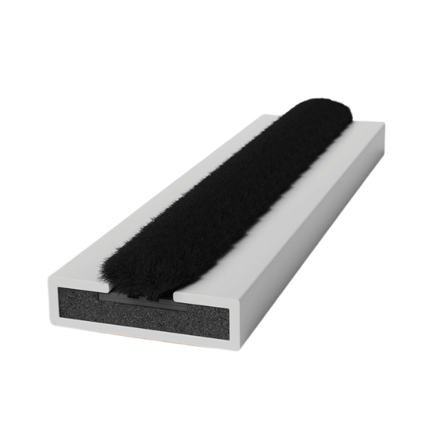 White Pyroplex Pile intumescent strip 15mm