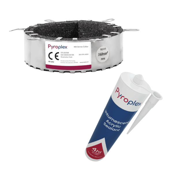 Pyroplex Pipe collar & Sealant