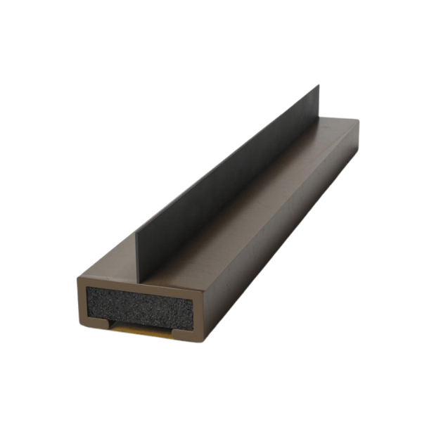 Pyroplex single fin brown intumescent strip fire and smoke 10mm
