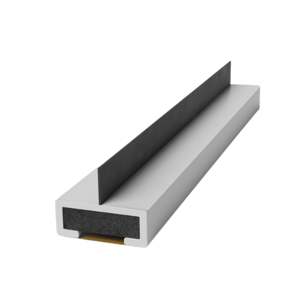 Pyroplex single fin white intumescent strip fire and smoke 10mm