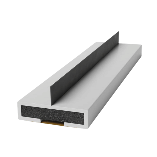 Pyroplex single fin white intumescent strip fire and smoke 15mm
