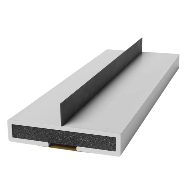 Pyroplex single fin white intumescent strip fire and smoke 20mm