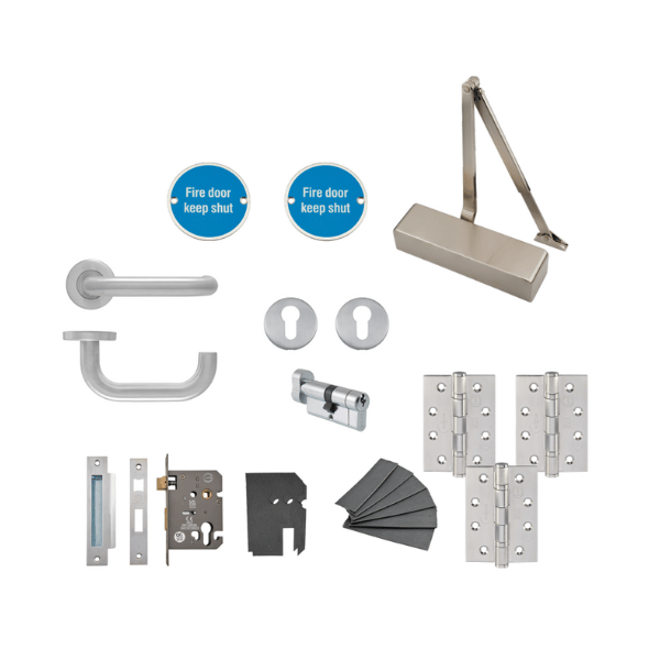 range of products in fire door kit for sashlock