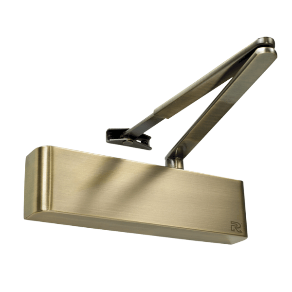fire door closer antique brass finish