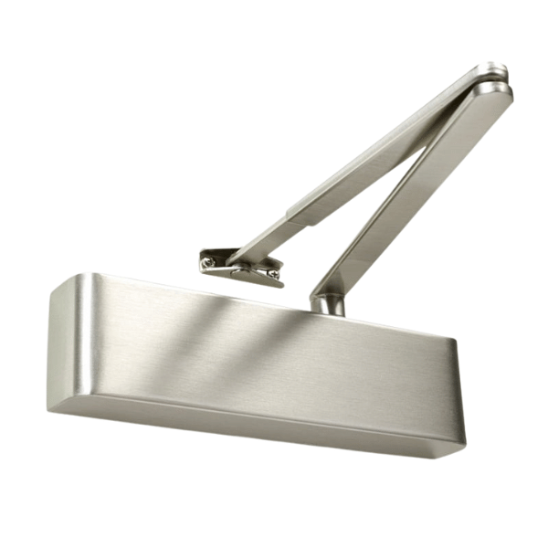 door closer satin stainless steel
