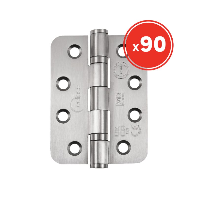 Eclipse Grade 13 Satin Stainless Steel Ball Bearing Hinge - Pack of 90