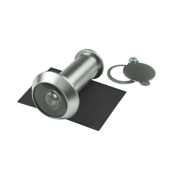 satin chrome door viewer