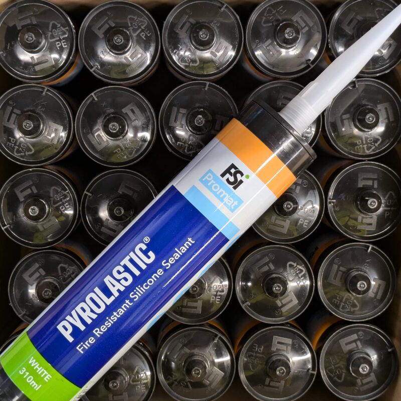 Box of 25 FSi Promat Pyrolastic Fire Resistant Silicone Sealant