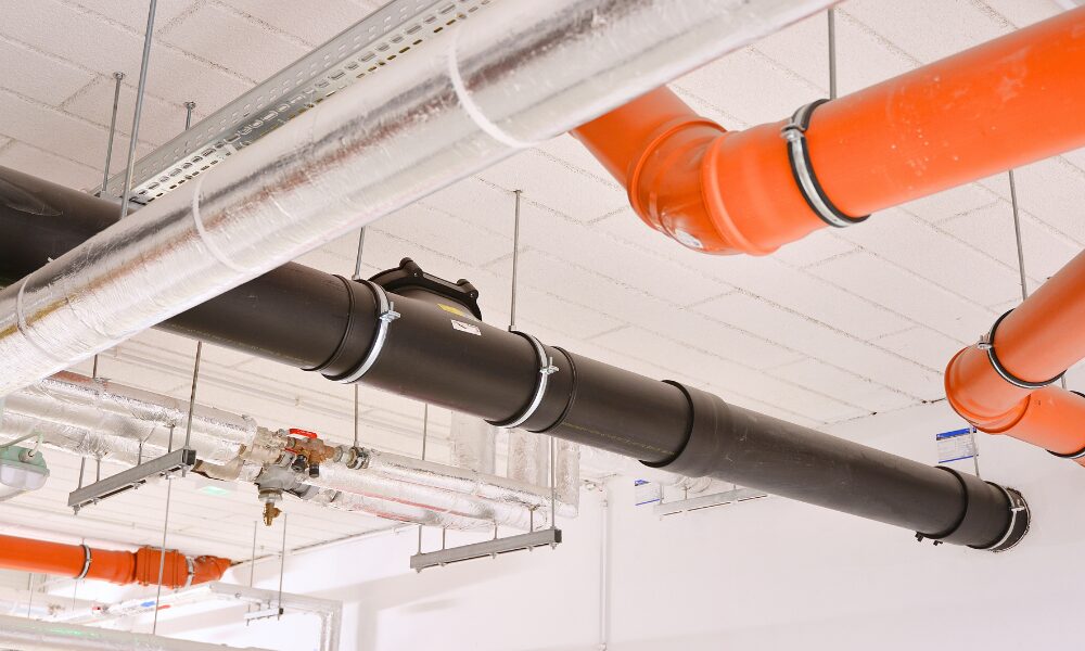 Fire Stopping FAQs Featured Header Pipes in ceiling