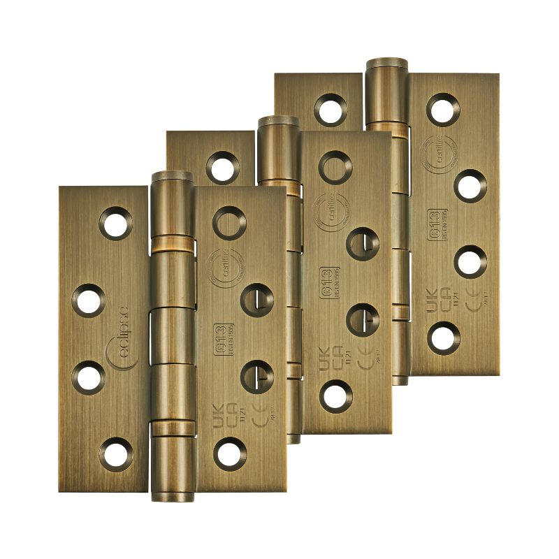 Eclipse Grade 13 Antique Brass Hinge 3 Pack